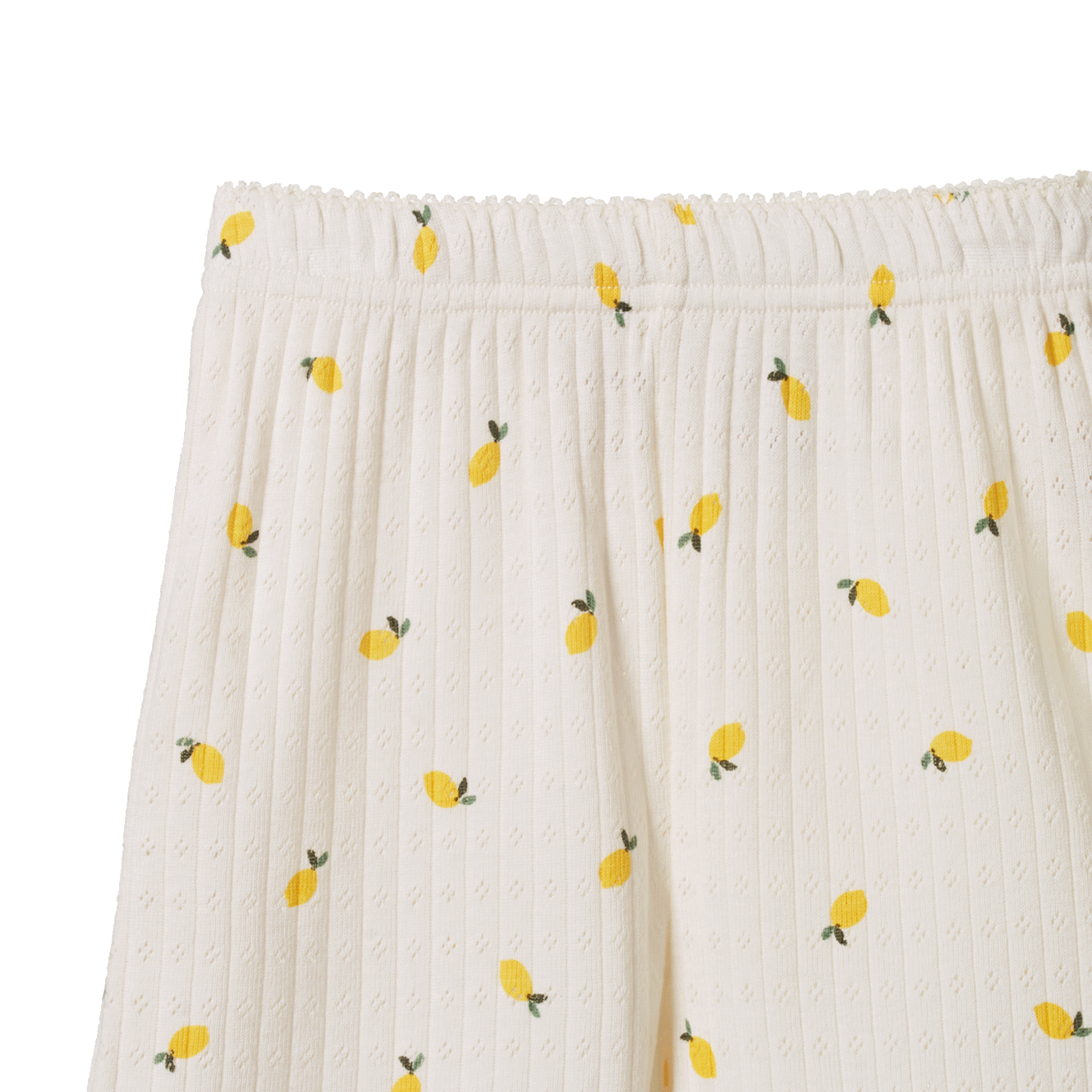 Nature Baby Singlet Pyjama Set Pointelle Lemon Print