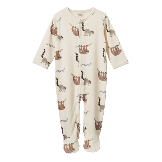 Nature Baby Stretch & Grow Suit Sloth Snuggle Print