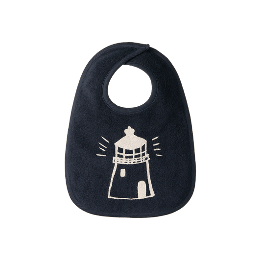 Nature Baby Reversible Bib Lighthouse Print