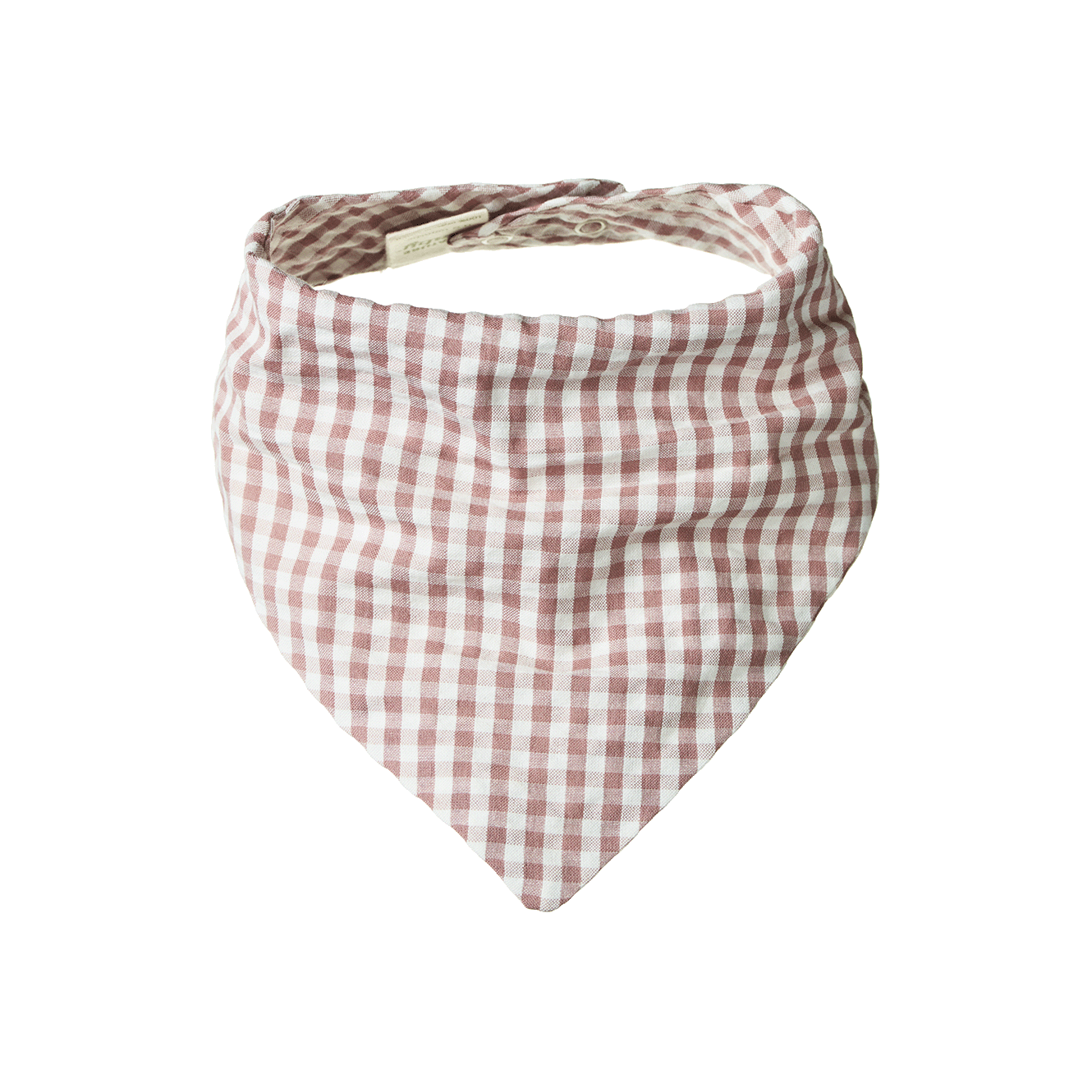 Nature Baby Triangle Bib Woven Twilight Check