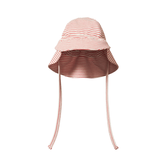 Nature Baby Dash Sunhat Red Pinstripe