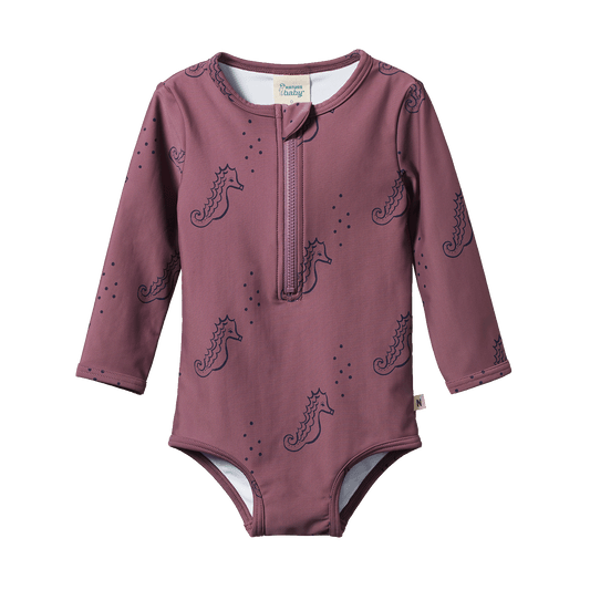 Nature Baby One Piece Bathing Swimsuit Neptune Print