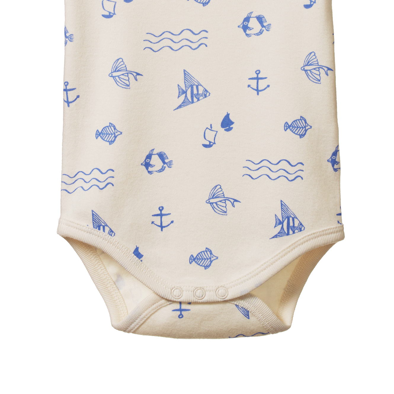 Nature Baby Short Sleeve Bodysuit Atlantic Print