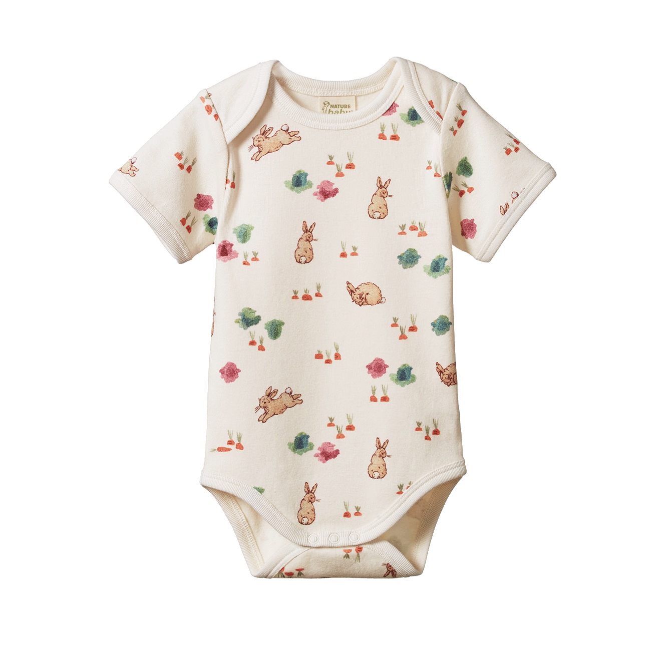 Nature Baby Short Sleeve Bodysuit Country Bunny Print