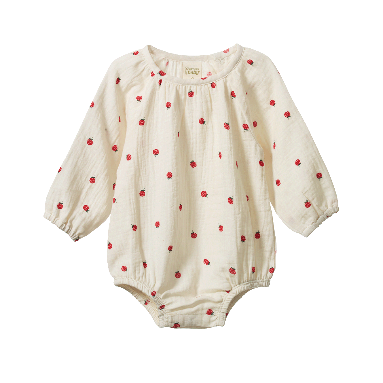 Nature Baby Meadow Bodysuit Raspberry Print