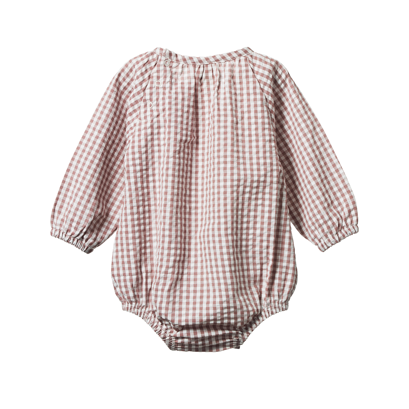 Nature Baby Meadow Bodysuit Gingham Twilight Check