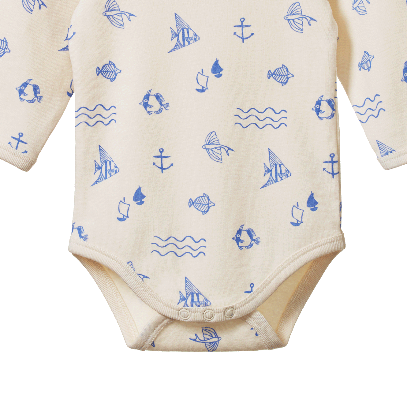 Nature Baby Long Sleeve Bodysuit Atlantic Print