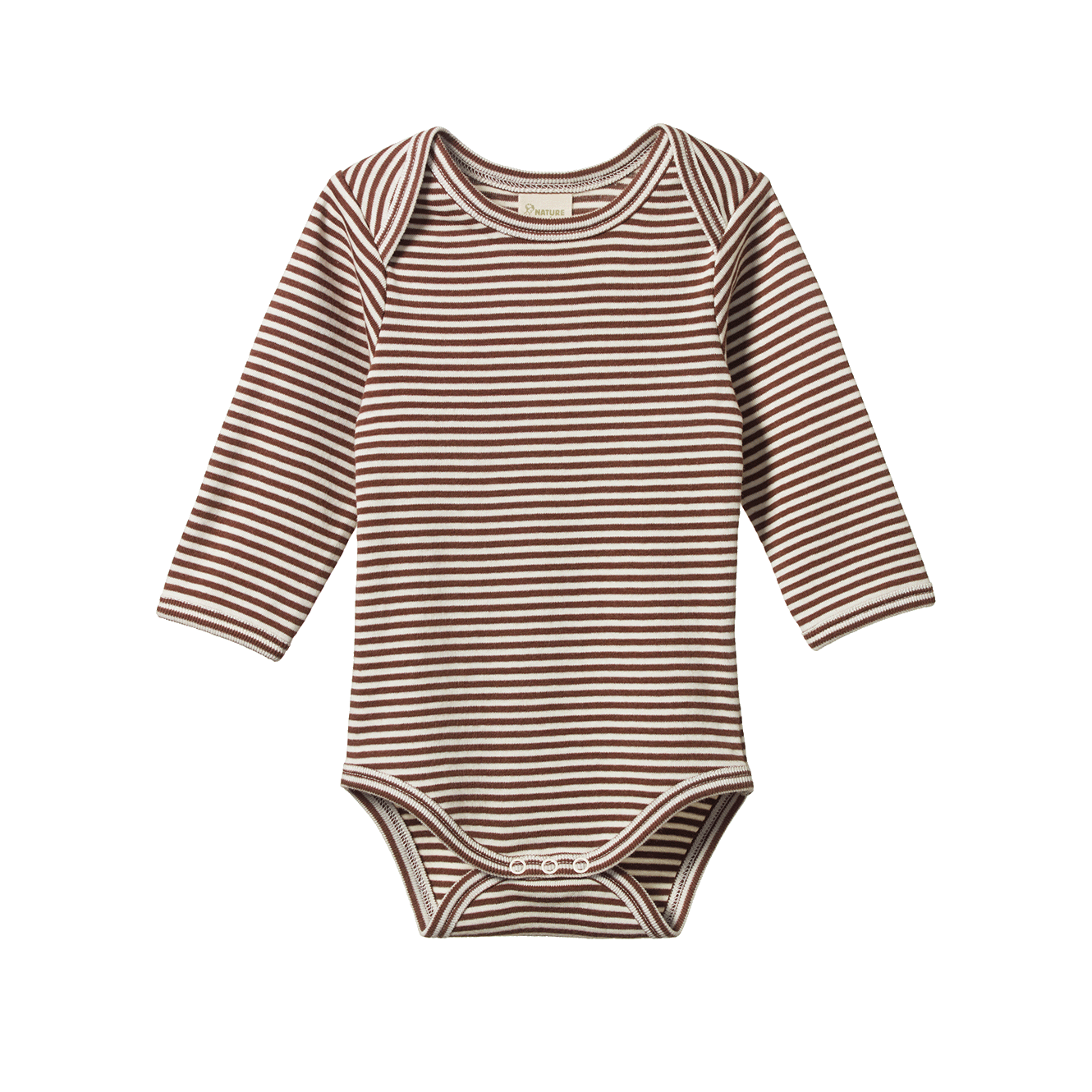 Nature Baby Long Sleeve Bodysuit Pinecone Stripe