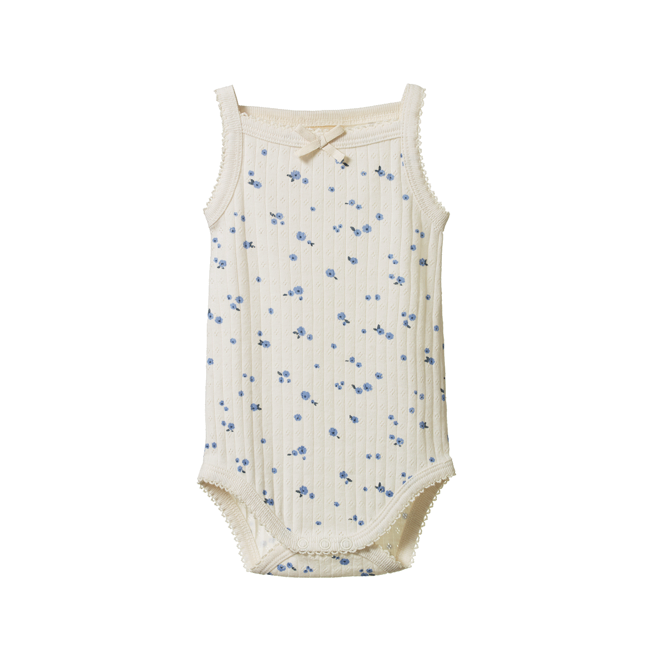 Nature Baby Camisole Bodysuit Pointelle Daisy Print