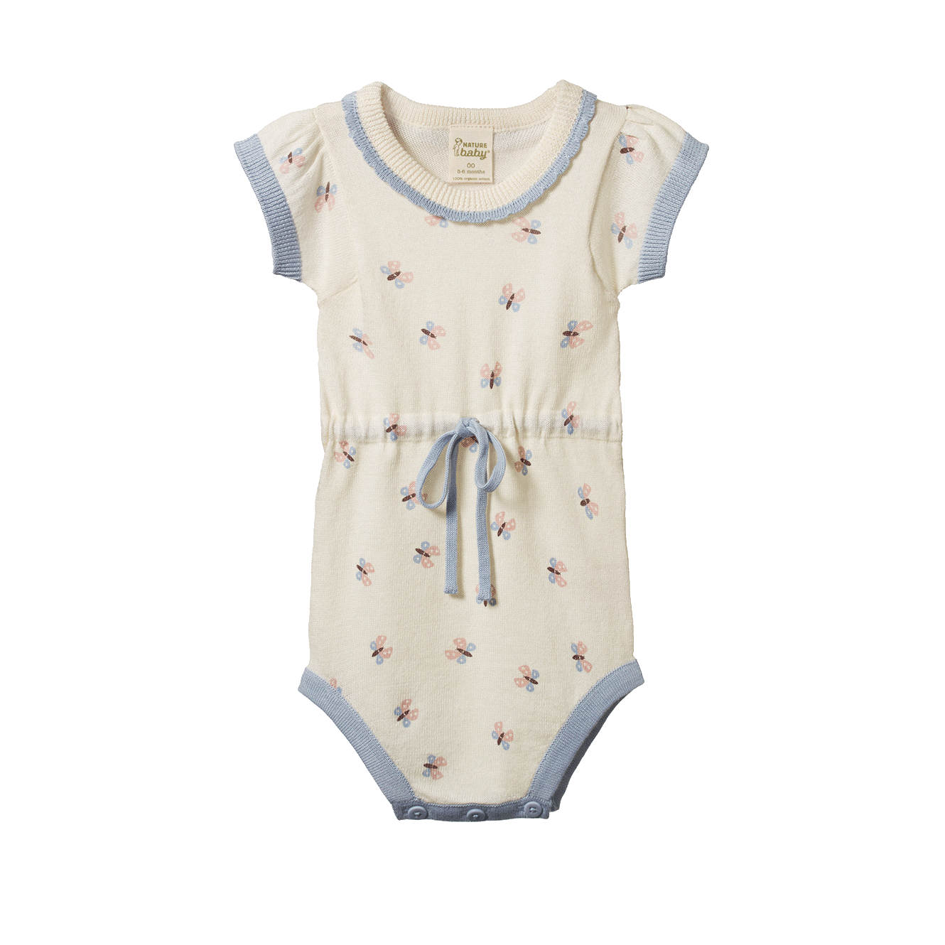 Nature Baby Lottie Suit Butterfly Garden Print