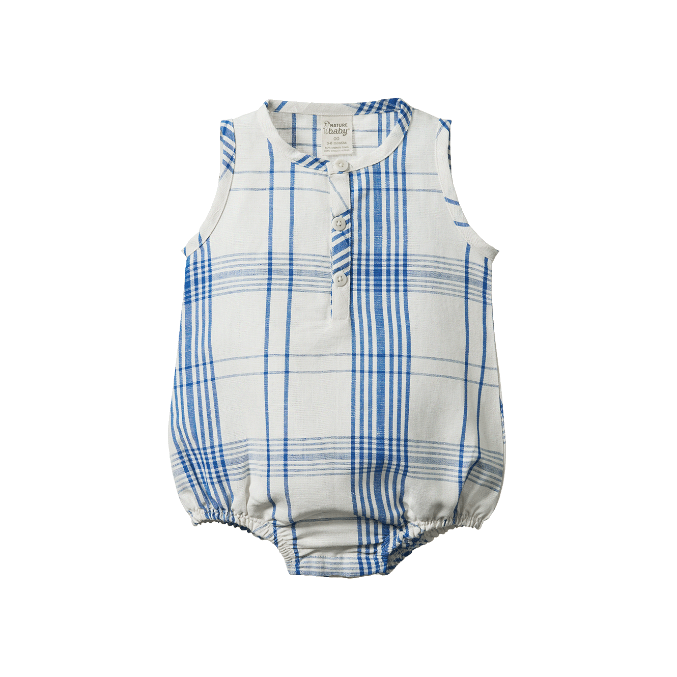 Nature Baby Cedar Suit Linen Clyde Check