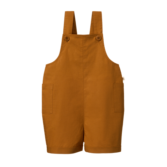 Nature Baby Tucker Shortie Overalls Dijon