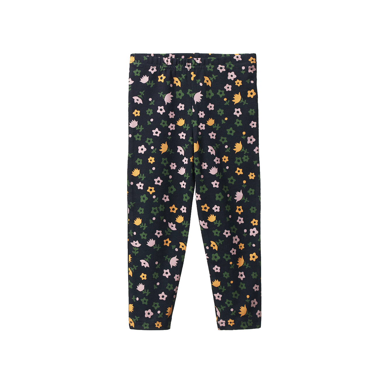 Nature Baby Leggings Navy Pollyanna Print