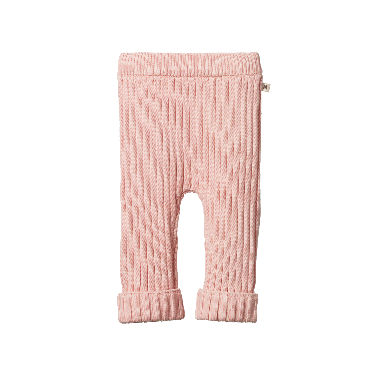 Nature Baby Lou Pants Cotton Knit Rose Bud