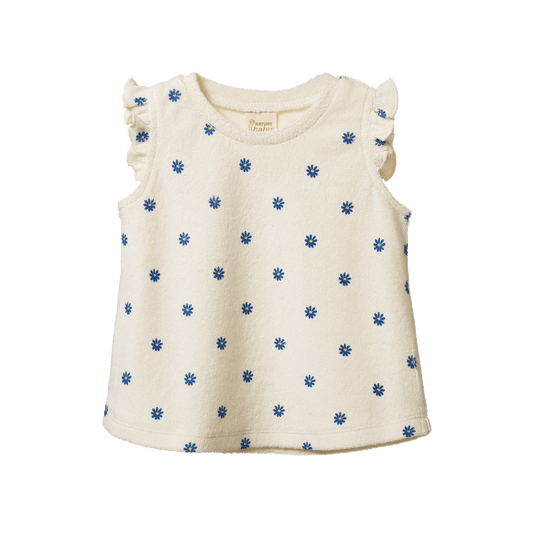 Nature Baby Fleur Tee Terry Daisy Daze Blue