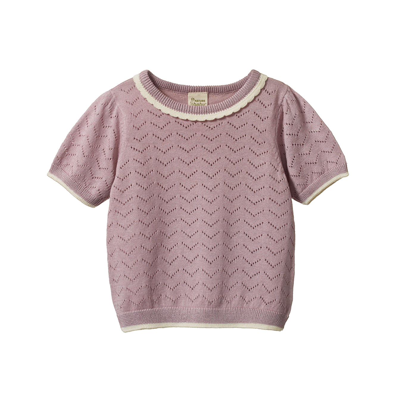 Nature Baby Maeve Tee Pointelle Lilac