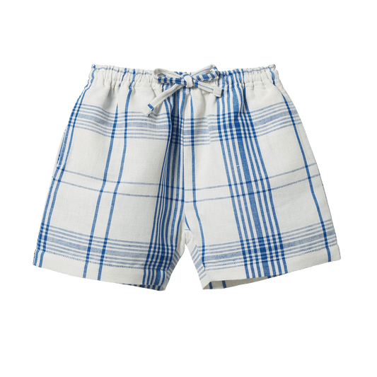 Nature Baby Rafferty Shorts Linen Clyde Check