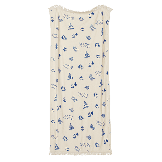 Nature Baby Beach Towel Atlantic Print Terry