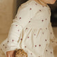 Quincy Mae Ribbed Long Sleeve Dress Mushroom