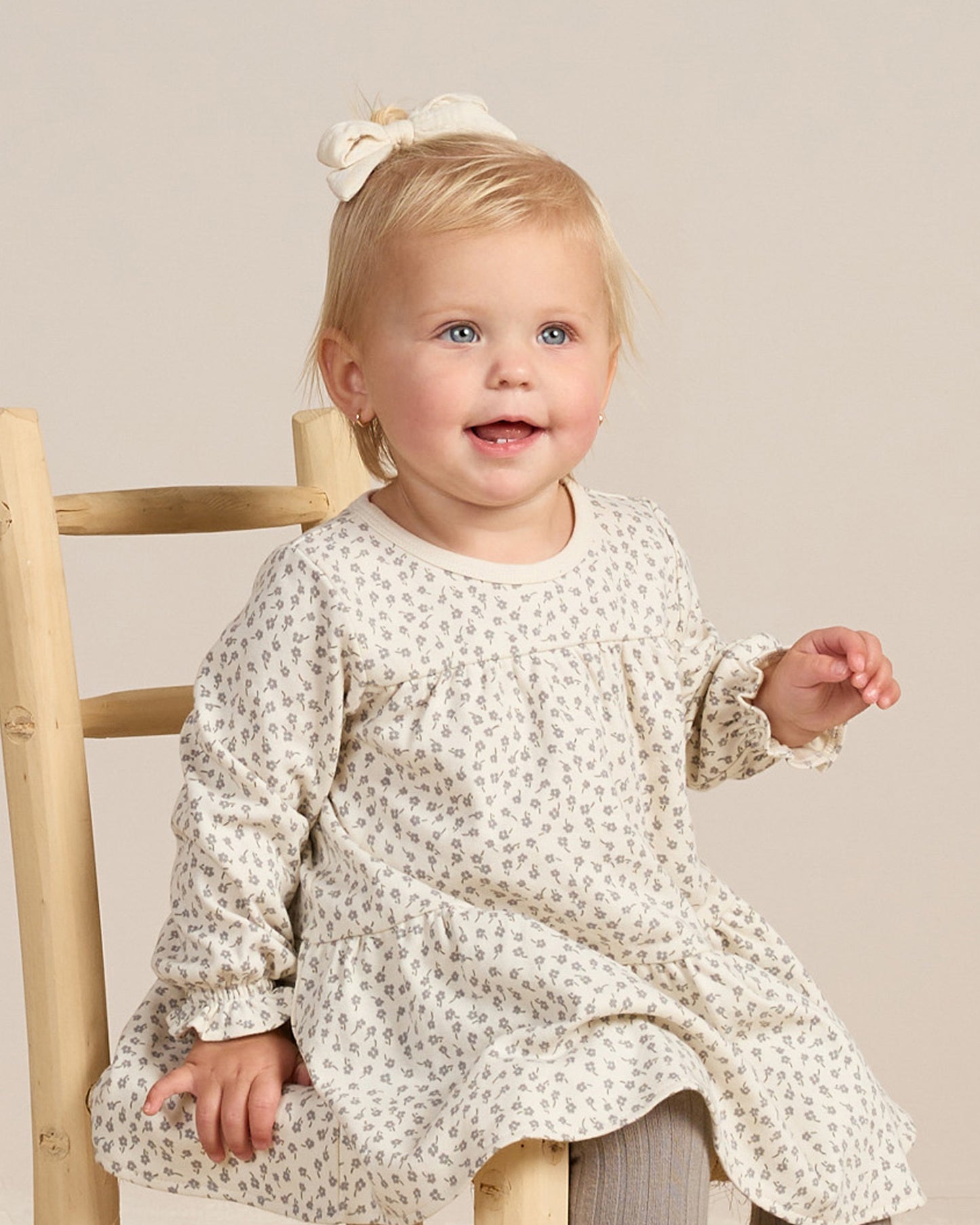 Quincy Mae Tiered Jersey Dress Scatter