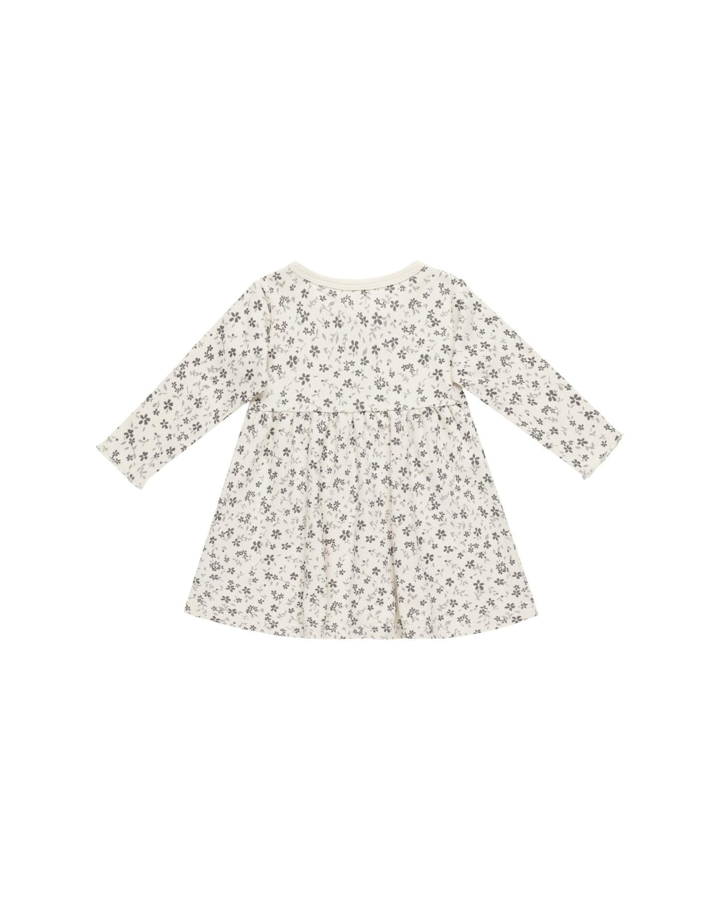 Quincy Mae Long Sleeve Baby Dress Blue Floral