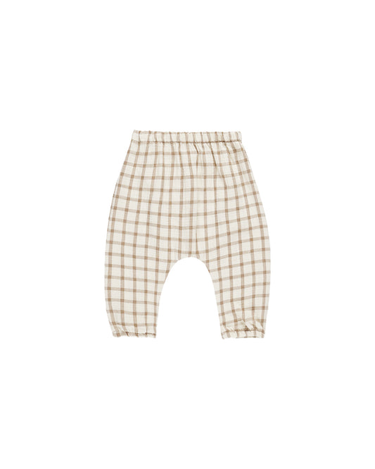 Quincy Mae Woven Pant Cinnamon Plaid