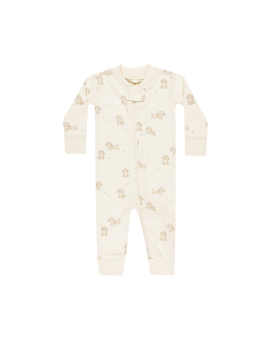 Quincy Mae Zip Longsleeve Sleeper | Puppies