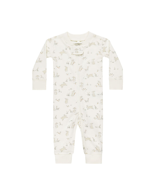 Quincy Mae Zip Long Sleeve Sleeper | Bunnies