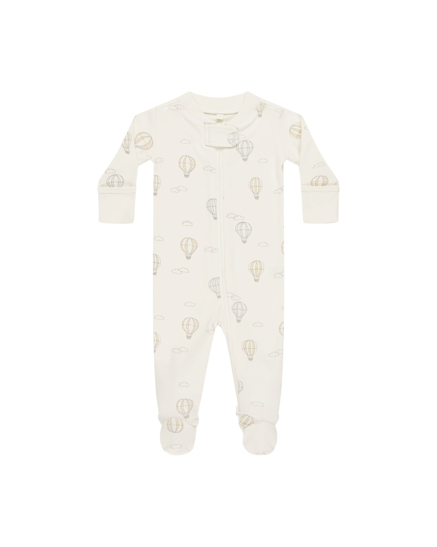 Quincy Mae Zip Long Sleeve Sleeper Footie | Hot Air Balloons