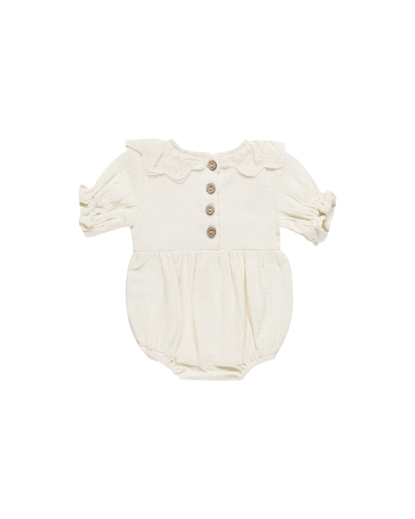 Quincy Mae Collared Romper Indigo