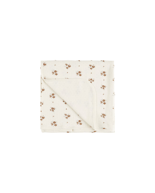 Quincy Mae Pointelle Baby Blanket Autumn Flora