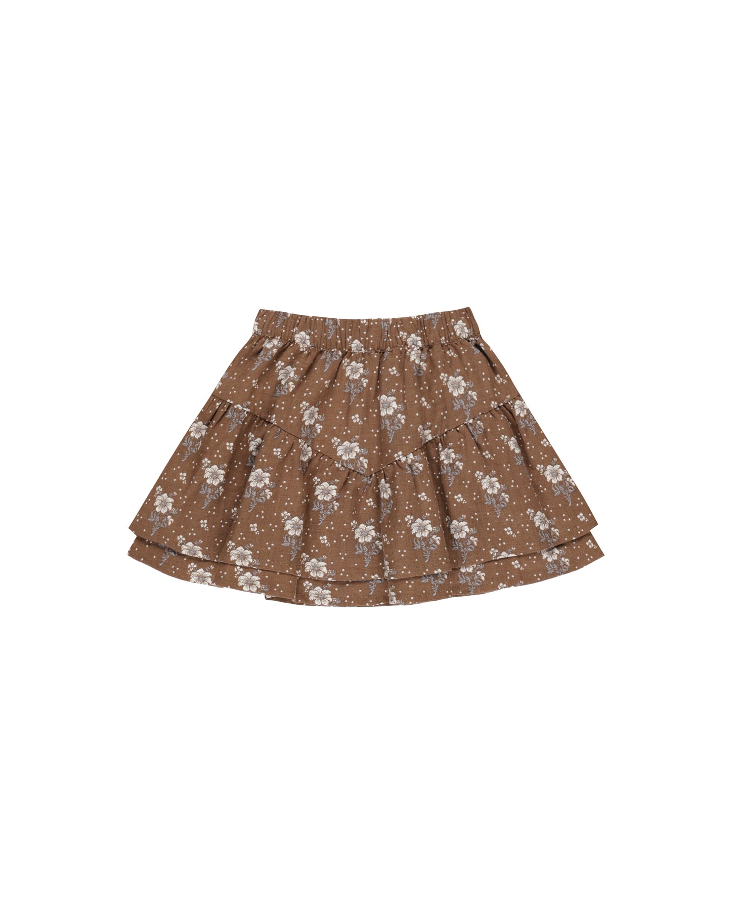 Rylee & Cru Tiered Mini Skirt Autumn Rose