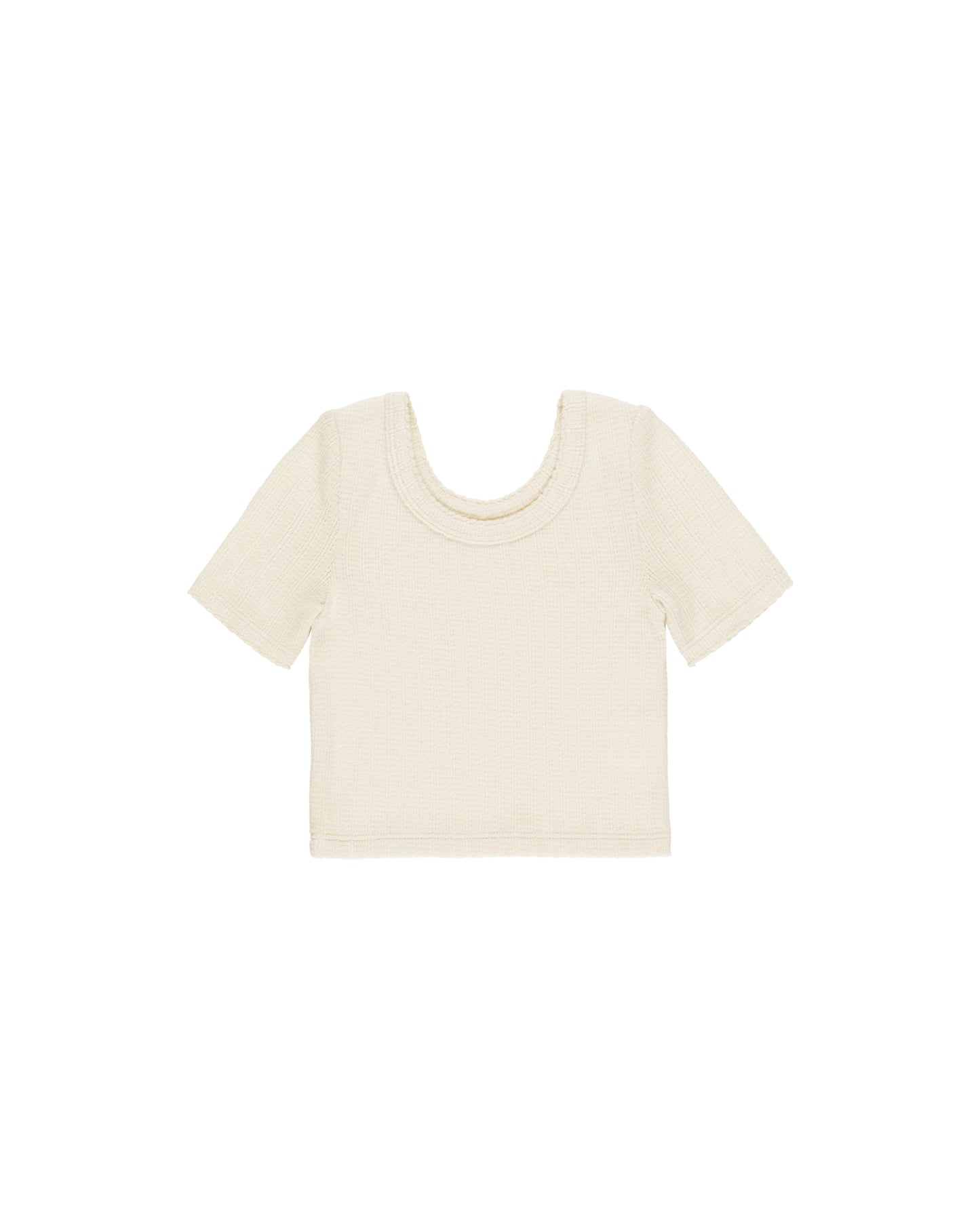 Rylee & Cru Scallop Tee Natural