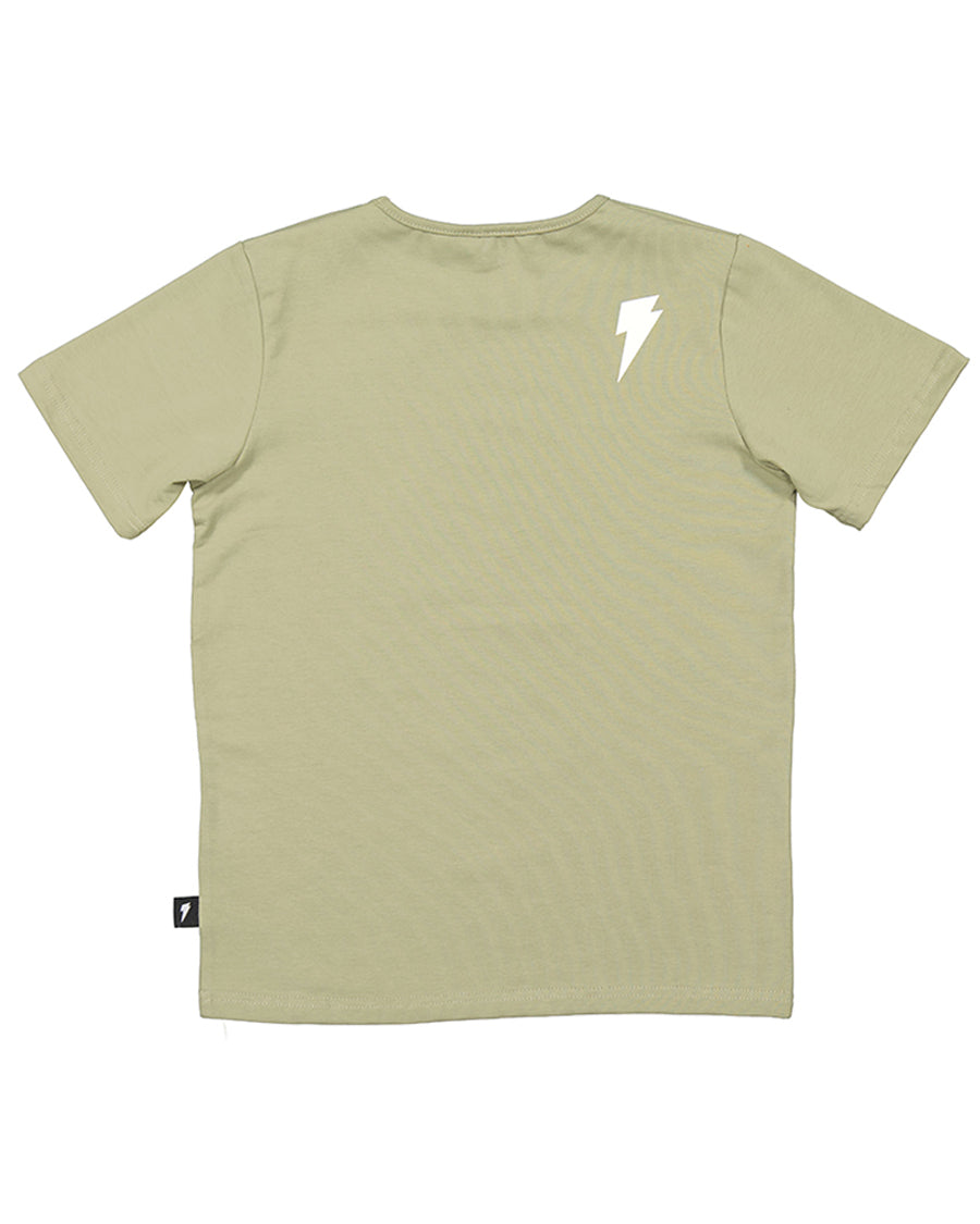 Radicool Bolt Leopard Tee In Khaki