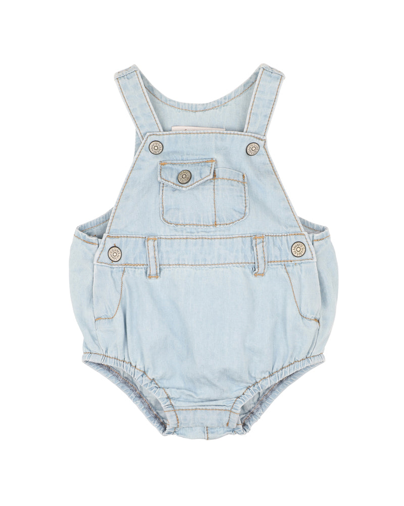 Minihaha The Waterhole Utility Overall Light Blue Denim