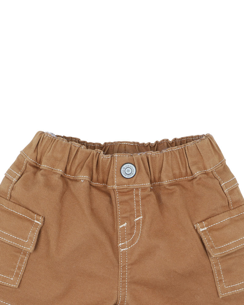 Minihaha Patch Pocket Shorts Caramel