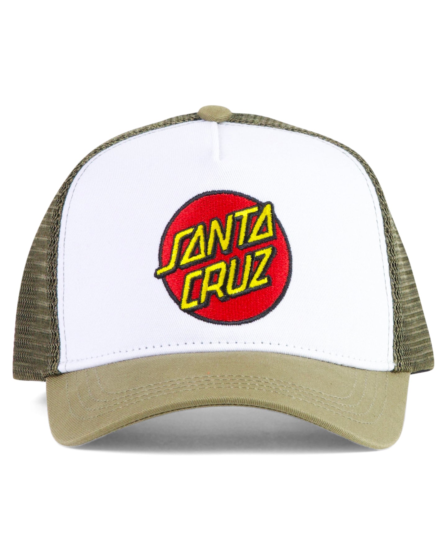 Santa Cruz Classic Dot Trucker Cap Moss