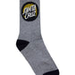 Santa Cruz Bold Shadow Dot Crew Sock 4pack Black | White | Grey Marle