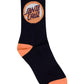 Santa Cruz Bold Shadow Dot Crew Sock 4pack Black | White | Grey Marle