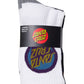 Santa Cruz Bold Shadow Dot Crew Sock 4pack Black | White | Grey Marle