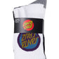 Santa Cruz Bold Shadow Dot Crew Sock 4pack Black | White | Grey Marle