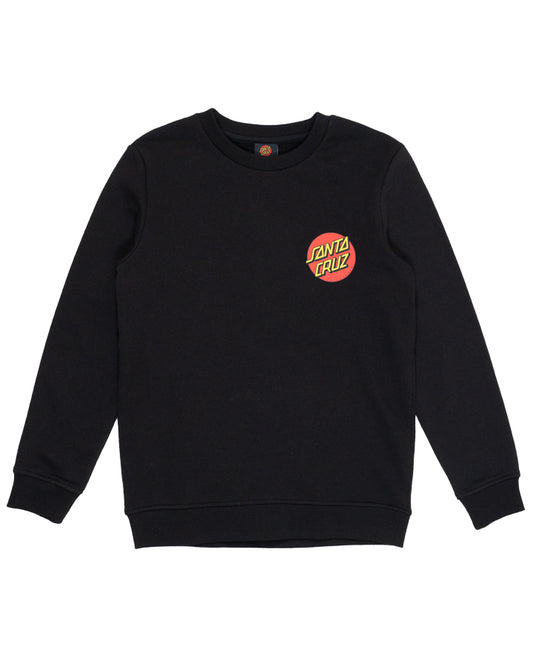 Santa Cruz Classic Dot Chest Sweater Black