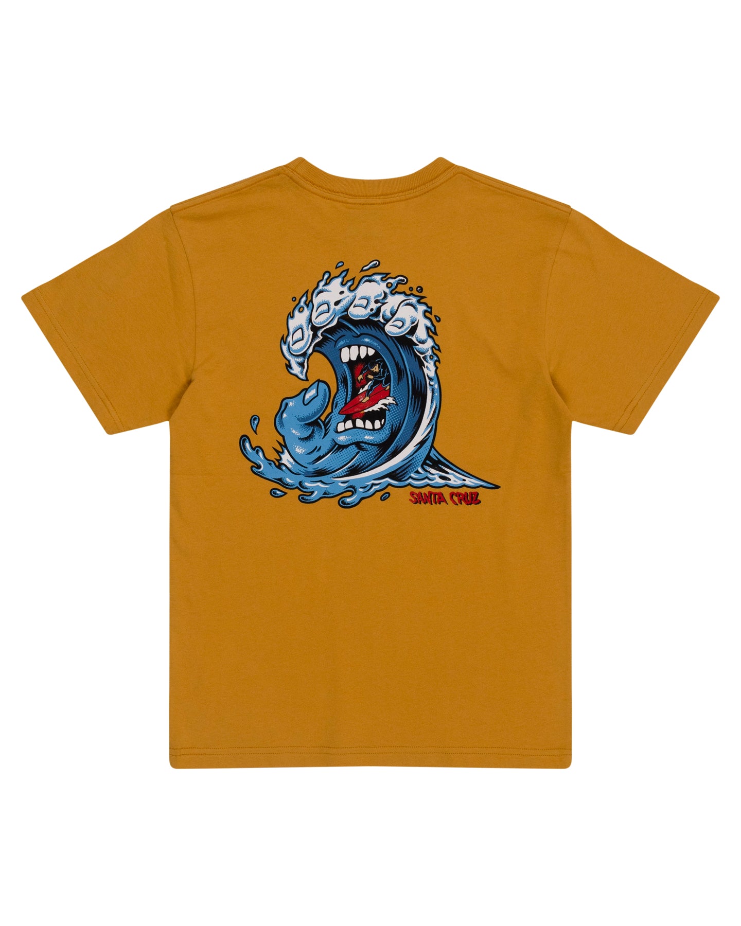 Santa Cruz Screaming Wave Front Tee Tan