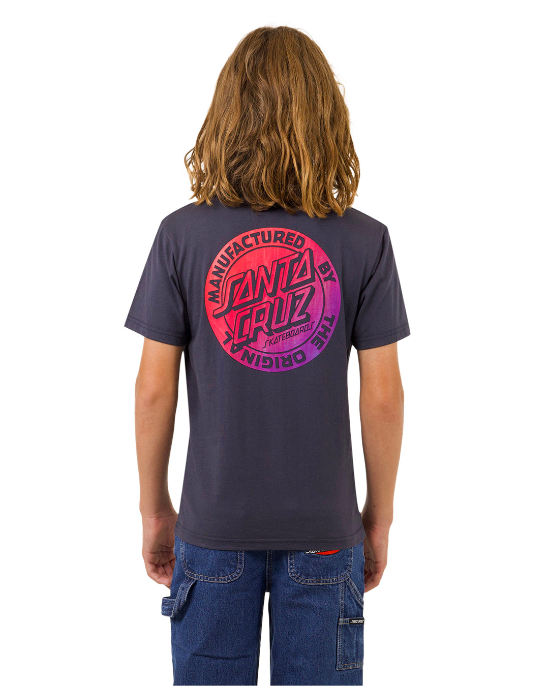 Santa Cruz MFG Dot Fade Tee Navy