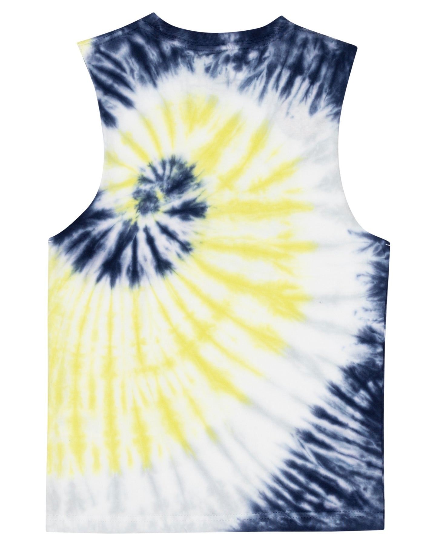 Santa Cruz Vivid Dot Mono Front Muscle Tee Navy Tie Dye