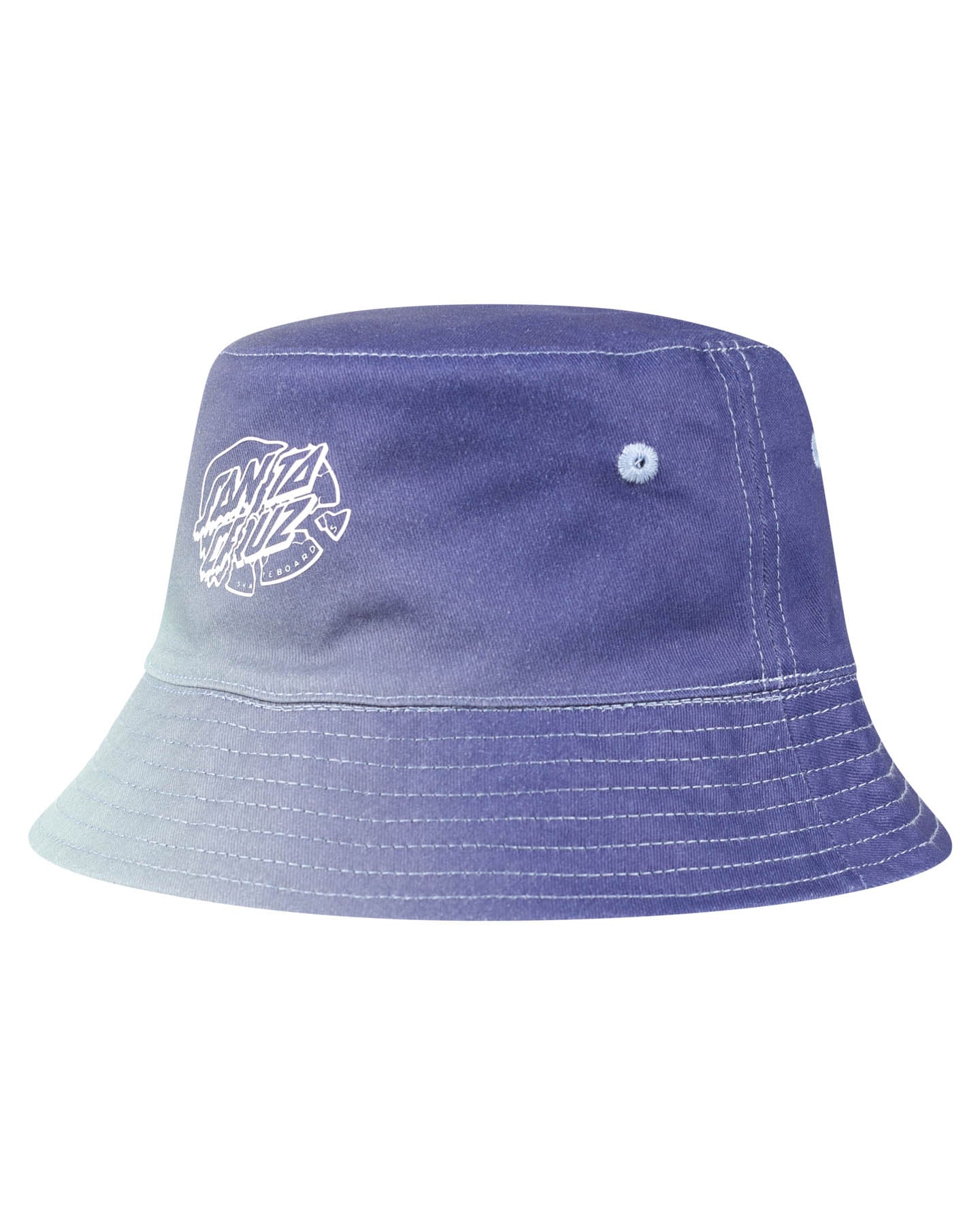 Santa Cruz Universal Dot Reversible Bucket Hat Dark Blue Tie Dye-Navy