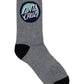 Santa Cruz Bold Shadow Dot Crew Sock Black | White | Grey Marle