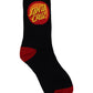 Santa Cruz Bold Shadow Dot Crew Sock Black | White | Grey Marle