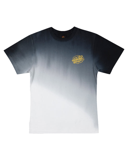 Santa Cruz Universal Hand Oval Dot Mono Tee Black Tie Dye