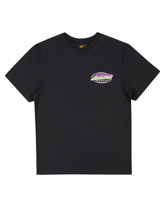 Santa Cruz Global Flame Dot Tee Black